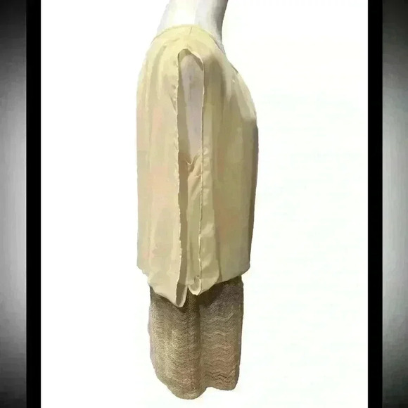 Scarlett Champagne Gold Cocktail Dress Glittery Sparkly - Picture 2 of 5